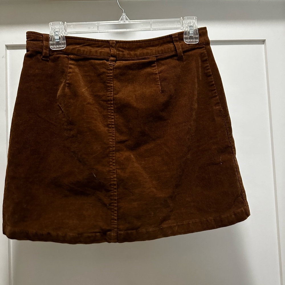 brown corduroy skirt